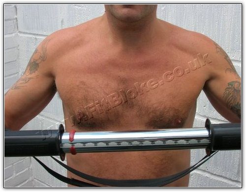 Press - Robin with his Bullworker X5